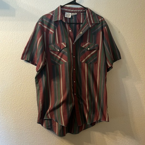VTG Western Frontier short sleeve button down size large - Picture 1 of 4